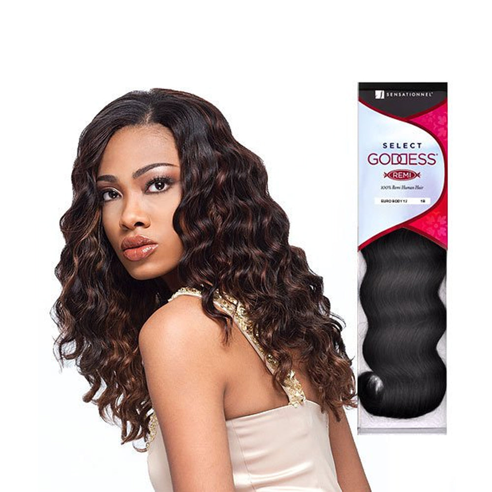 Sensationnel Goddess Select 100% Remi Human Hair Euro Body 14