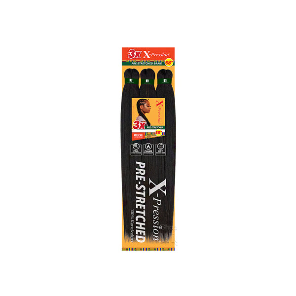 Sensationnel African Collection 3X X-Pression Synthetic Pre-Stretched Braid 58"