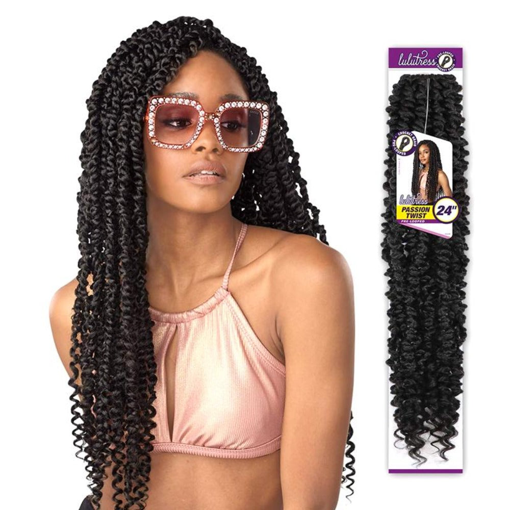 Sensationnel Synthetic Hair Lulutress Pre-Looped Passion Twist Braid 24