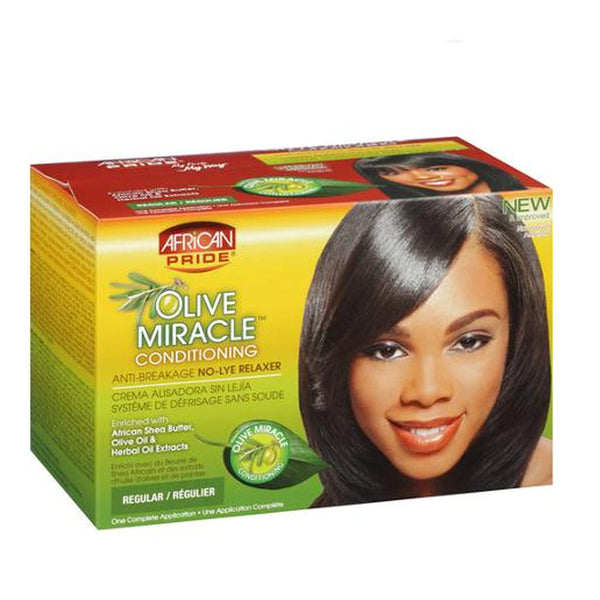 African Pride Olive Miracle No Lye Relaxer Regular