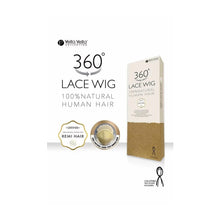 Vella Vella Collection Human Hair 360 Lace Wig Natural Wave Natural Black