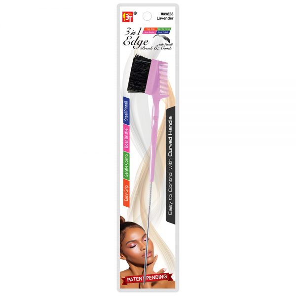BT 3 in 1 Edge Brush and Comb w/Pintail