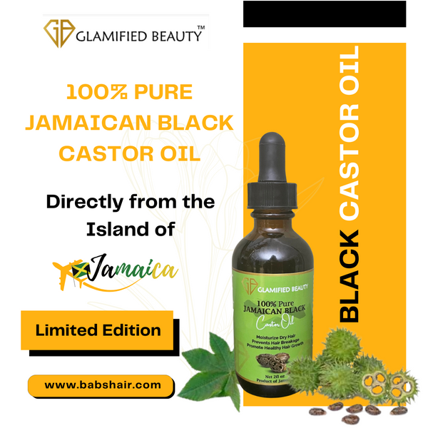 Glamified Beauty 100% Pure Jamaican Black Castor Oil
