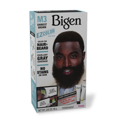 Bigen EZ Color for Men both Hair and Beard M3 Darkest Brown