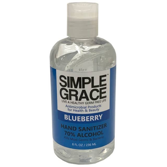 Simple Grace Antimicrobial Hand Sanitizer Blueberry