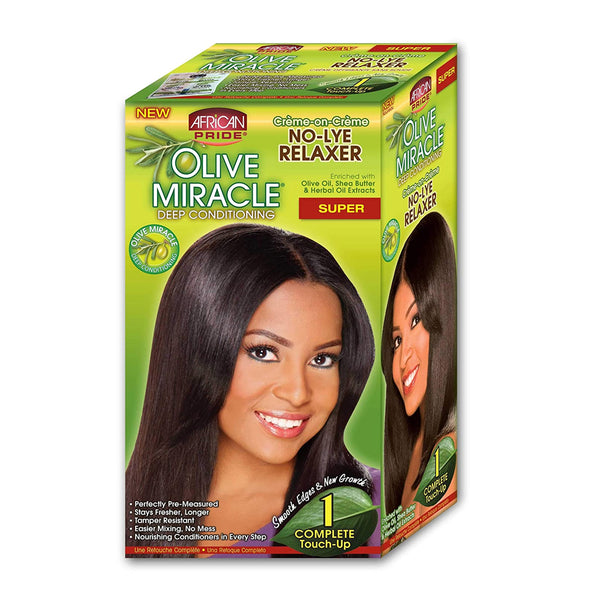 African Pride Olive Miracle No Lye Touch-Up Relaxer Super